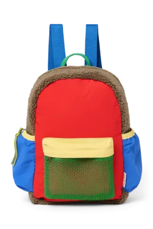 Studio Noos Studio Noos | Patchwork Midi Backpack | Fiery Red