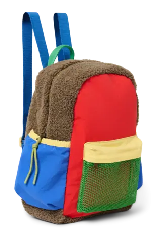 Studio Noos Studio Noos | Patchwork Midi Backpack | Fiery Red