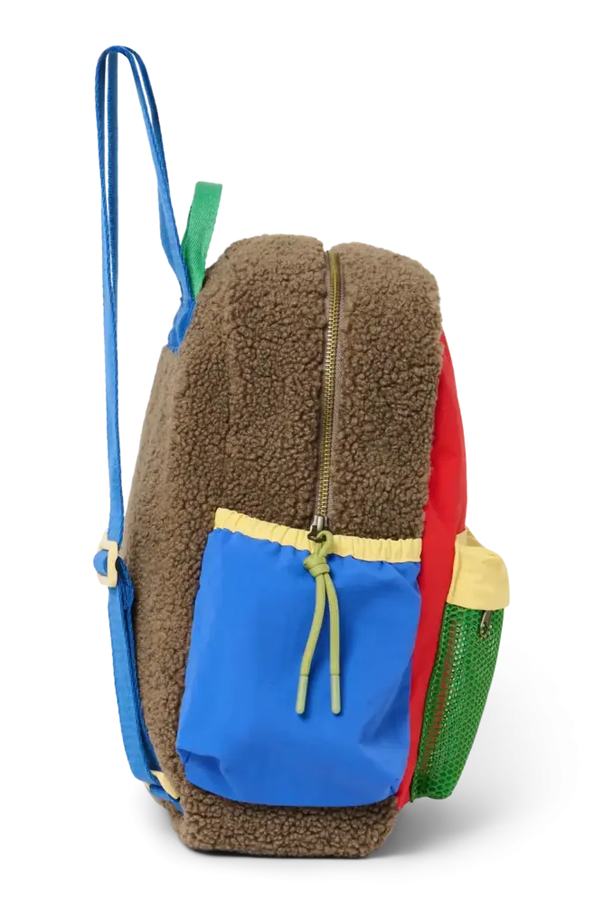 Studio Noos Studio Noos | Patchwork Midi Backpack | Fiery Red