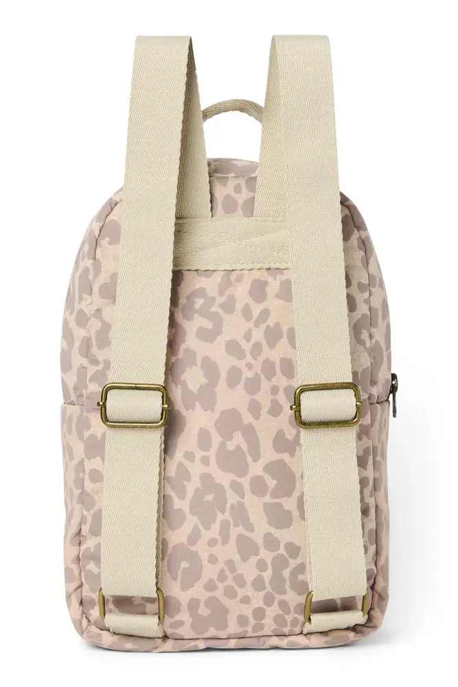 Studio Noos Studio Noos | Beige Puffy Leopard | Mini Backpack