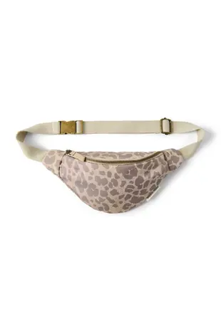 Studio Noos Studio Noos | Beige Puffy Leopard | Mini Fanny Pack