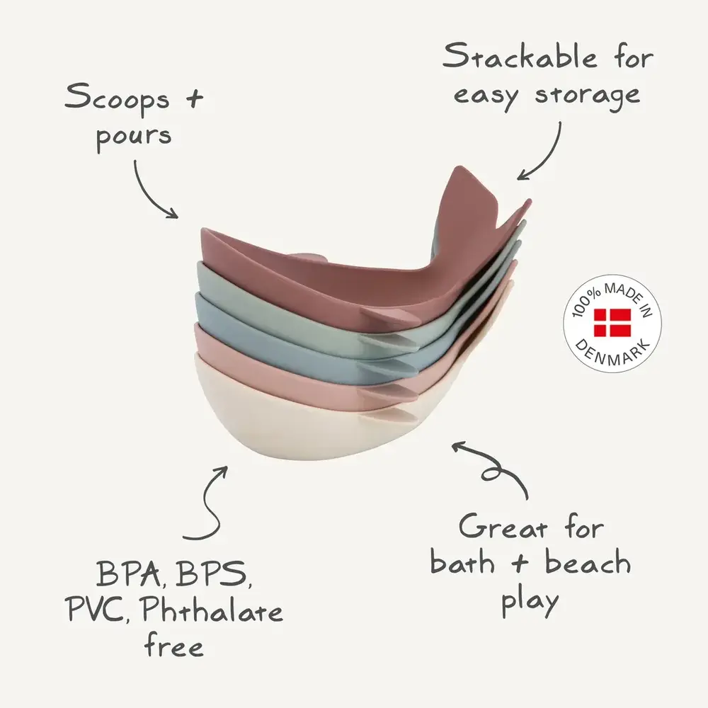 Mushie Mushie | Whale Bath Stackers | Original