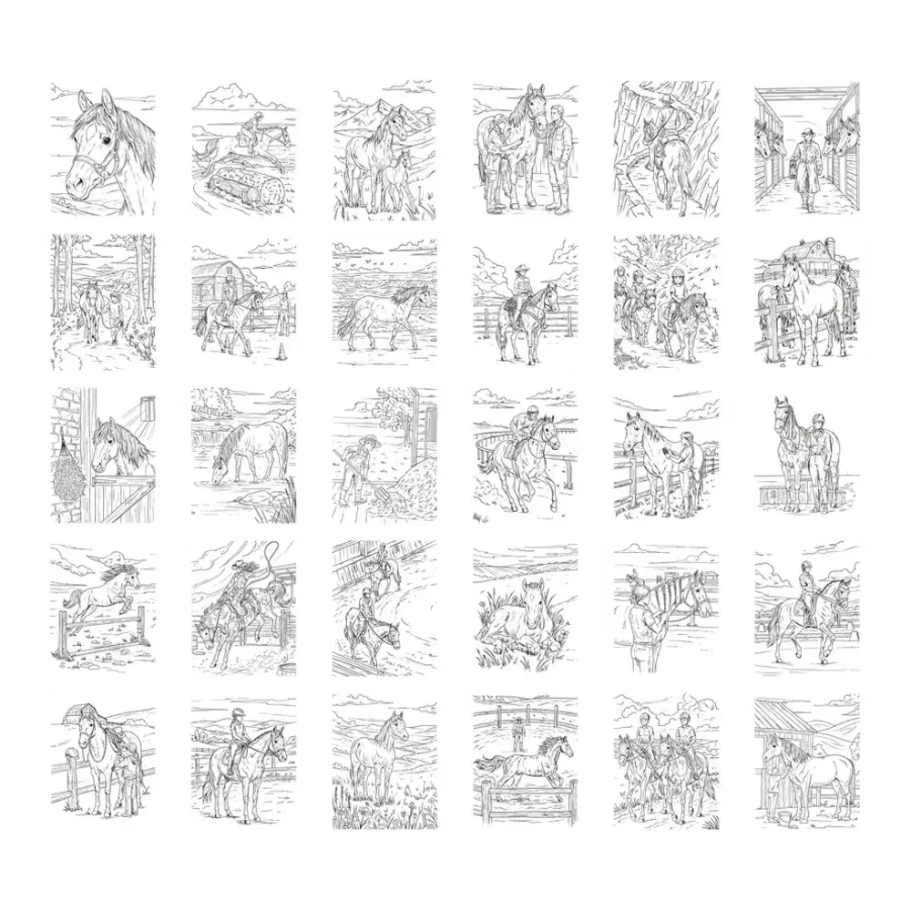 Kidywolf Kidywolf | Refill Kidydraw Pad | Horses 8+
