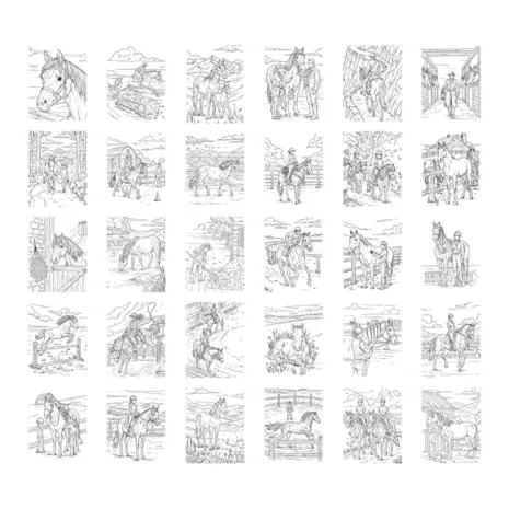 Kidywolf Kidywolf | Refill Kidydraw Pad | Horses 8+