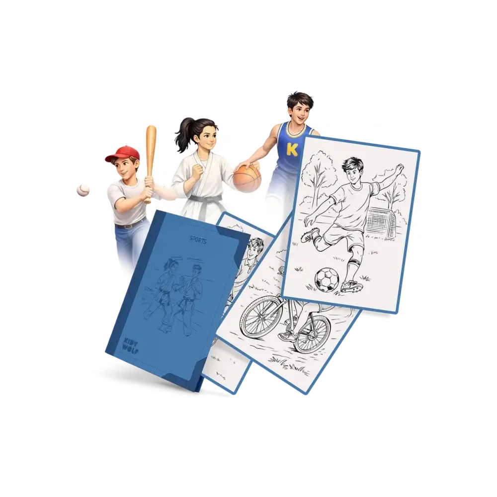 Kidywolf Kidywolf | Refill Kidydraw Pad | Sports 8+
