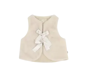 House of Jamie House of Jamie | Soft Fur Bodywarmer | Marshmellow (Fake Fur)