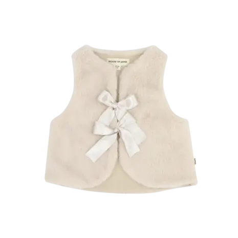 House of Jamie House of Jamie | Soft Fur Bodywarmer | Marshmellow (Fake Fur)