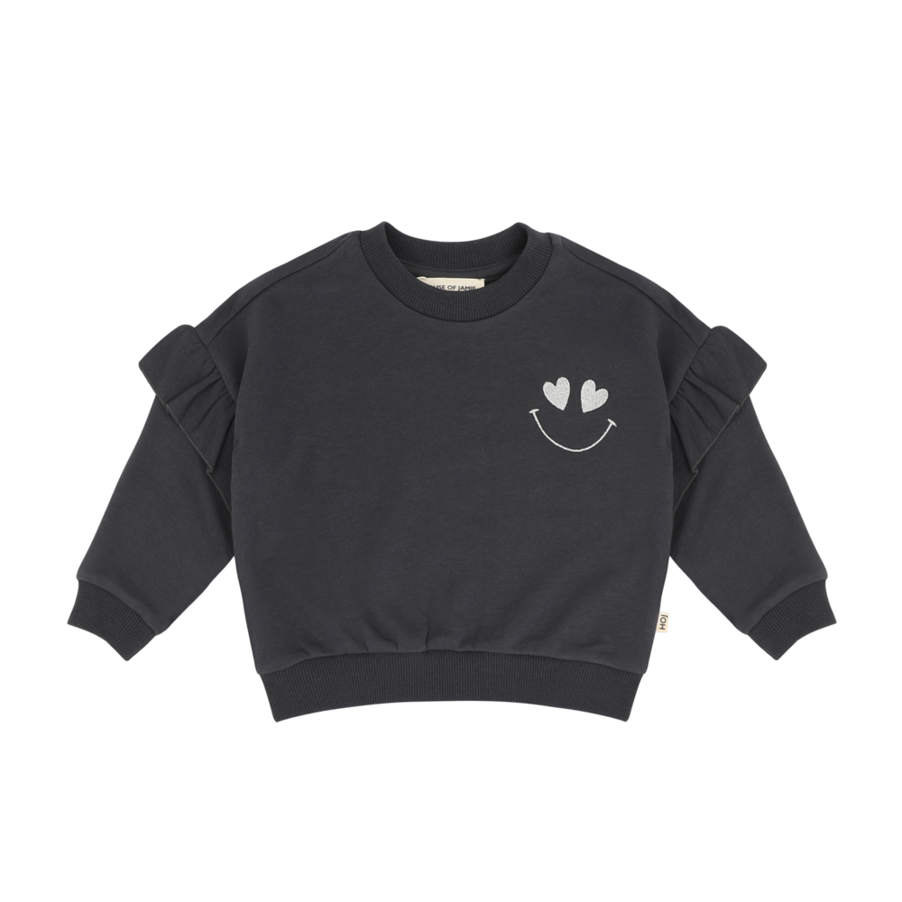 House of Jamie House of Jamie | Frill Sweatshirt | Sapphire (Sweat)