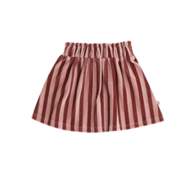 House of Jamie House of Jamie | Skater Skirt | Ruby Stripes (Velvet)