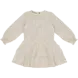 House of Jamie House of Jamie | Ruffled Dress (LS) | Sandshell Glamour (Tweed Jacquard)