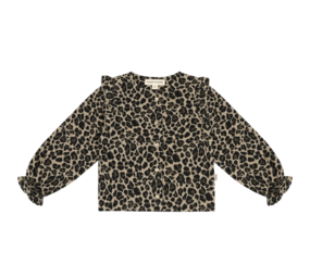 House of Jamie House of Jamie | Preppy Cardigan | Leopard Moonlight (Jacquard)