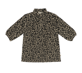 House of Jamie House of Jamie | Shirt Collar Dress | Leopard Moonlight (Jacquard)