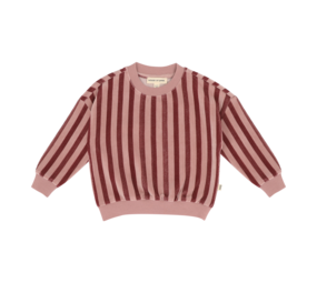 House of Jamie House of Jamie | Sweatshirt | Ruby Stripes (Velvet)