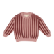 House of Jamie House of Jamie | Sweatshirt | Ruby Stripes (Velvet)