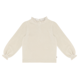 House of Jamie House of Jamie | Frill Collar Jumper | Sandshell (Rib Velvet) House of Jamie House of Jamie | Frill Collar Jumper | Sandshell (Rib Velvet)