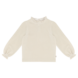 House of Jamie House of Jamie | Frill Collar Jumper | Sandshell (Rib Velvet)
