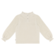House of Jamie House of Jamie | Frill Collar Jumper | Sandshell (Rib Velvet)