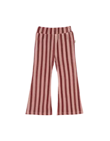 House of Jamie House of Jamie | Flared Pants | Ruby Stripes (Velvet)