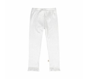 House of Jamie House of Jamie | Frill Leggings | Silver Metallic (Rib)