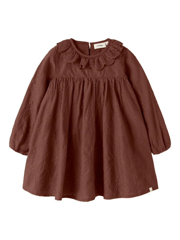 Lil ' Atelier Lil ' Atelier | NMFNOPA LS LOOSE DRESS LIL | Mahogany