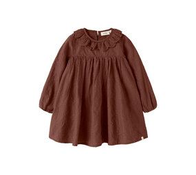 Lil ' Atelier Lil ' Atelier | NMFNOPA LS LOOSE DRESS LIL | Mahogany
