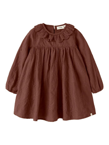 Lil ' Atelier Lil ' Atelier | NMFNOPA LS LOOSE DRESS LIL | Mahogany