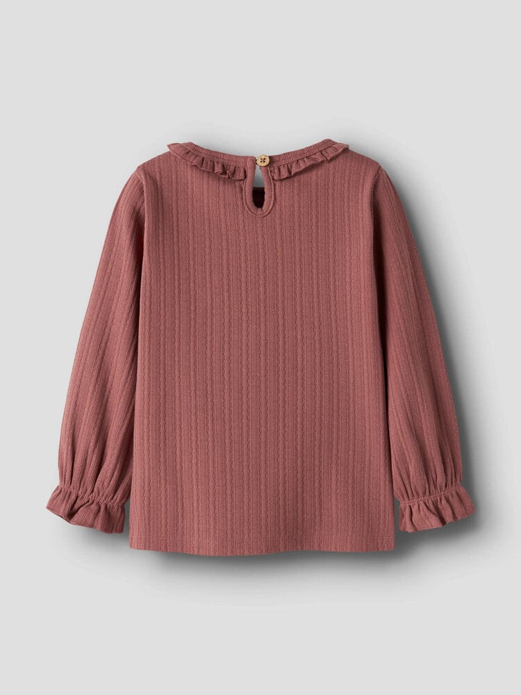 Lil ' Atelier Lil ' Atelier | NMFONELA LS SLIM TOP LIL | Withered Rose