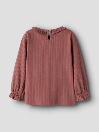 Lil ' Atelier Lil ' Atelier | NMFONELA LS SLIM TOP LIL | Withered Rose