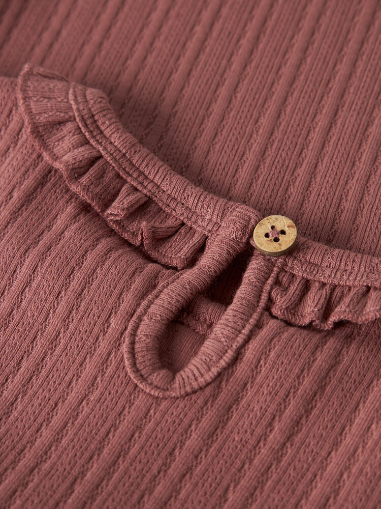 Lil ' Atelier Lil ' Atelier | NMFONELA LS SLIM TOP LIL | Withered Rose
