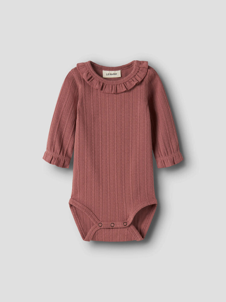 Lil ' Atelier Lil ' Atelier | NBFONELA LS SLIM BODY LIL | Withered Rose