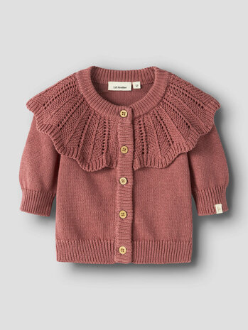 Lil ' Atelier Lil ' Atelier | NBFNODA LS KNIT CARD LIL | Withered Rose