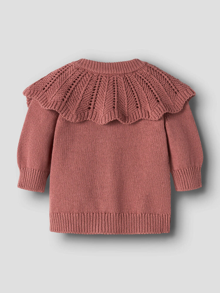Lil ' Atelier Lil ' Atelier | NBFNODA LS KNIT CARD LIL | Withered Rose