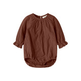 Lil ' Atelier Lil ' Atelier | NBFNOPA LS LOOSE BODY LIL | Mahogany Lil ' Atelier Lil ' Atelier | NBFNOPA LS LOOSE BODY LIL | Mahogany