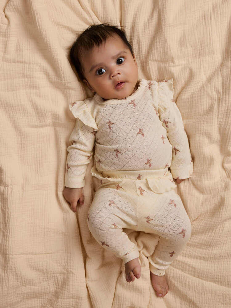 Lil ' Atelier Lil ' Atelier | NBFRACHELLO SIG SLIM LEGGINGS HEA LIL | Turtledove BIRD