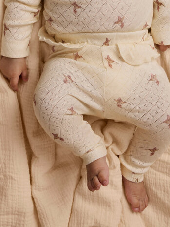 Lil ' Atelier Lil ' Atelier | NBFRACHELLO SIG SLIM LEGGINGS HEA LIL | Turtledove BIRD