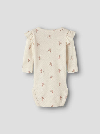 Lil ' Atelier Lil ' Atelier | NBFRACHELLO TYL LS SLIM BODY HEA LIL | Turtledove BIRD