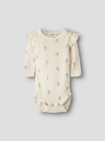 Lil ' Atelier Lil ' Atelier | NBFRACHELLO TYL LS SLIM BODY HEA LIL | Turtledove BIRD