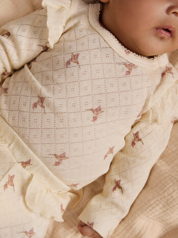 Lil ' Atelier Lil ' Atelier | NBFRACHELLO TYL LS SLIM BODY HEA LIL | Turtledove BIRD
