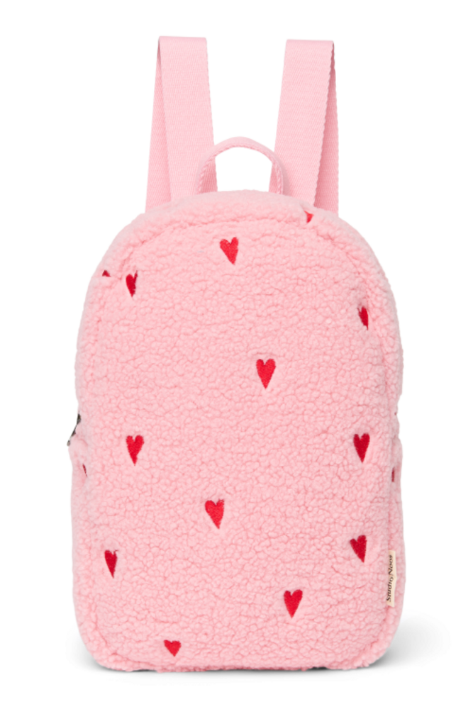 Studio Noos Studio Noos | Teddy Mini Backpack | Hearts | Light Pink Hearts