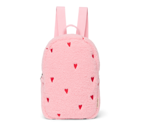 Studio Noos Studio Noos | Teddy Mini Backpack | Hearts | Light Pink Hearts