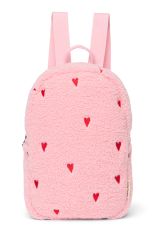 Studio Noos Studio Noos | Teddy Mini Backpack | Hearts | Light Pink Hearts