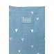 Studio Noos Studio Noos | Denim Mom Bag | Hearts | Light Blue Hearts