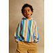 Sproet & Sprout Sproet & Sprout | Sweatshirt hoody stripes  | Grey melee