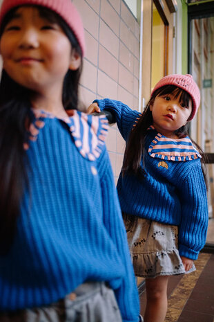 Sproet & Sprout Sproet & Sprout | Sweater cable knit blue | Blueprint