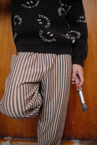 Sproet & Sprout Sproet & Sprout | Chino pants jersey stripe | Vanilla
