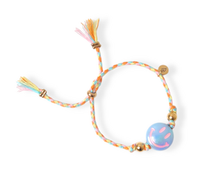 LOVE issue LOVE issue | Bracelet | Happy Smiley | Light blue/orange LOVE issue LOVE issue | Bracelet | Happy Smiley | Light blue/orange