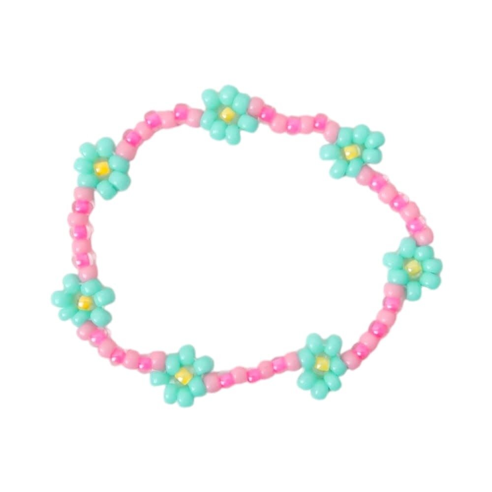 LOVE issue LOVE issue | Bracelet | Daisy | Luminous pink/ocean blue T1