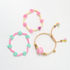 LOVE issue LOVE issue | Bracelet | Daisy | Luminous pink/ocean blue T1