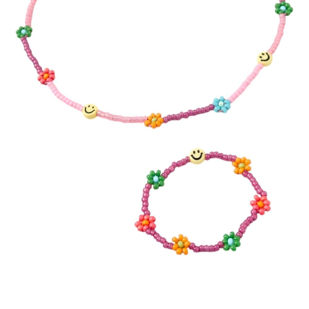 LOVE issue LOVE issue | Bracelet | Daisy | Smiley plum T1