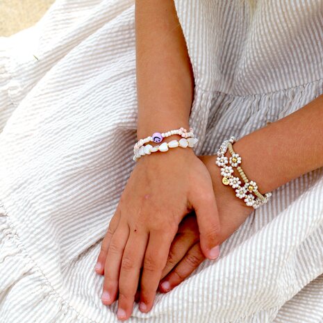 LOVE issue LOVE issue | Bracelet | Daisy | Shiny pink T1